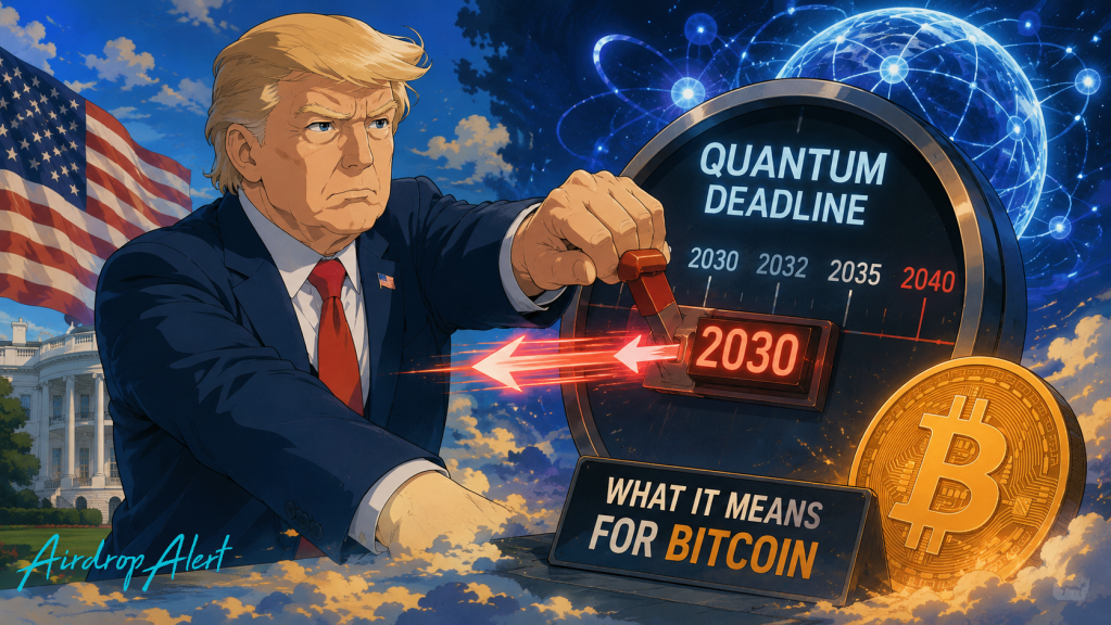 Trump Quantum Computing Bitcoin Strategy Explained - Airdrop Alert