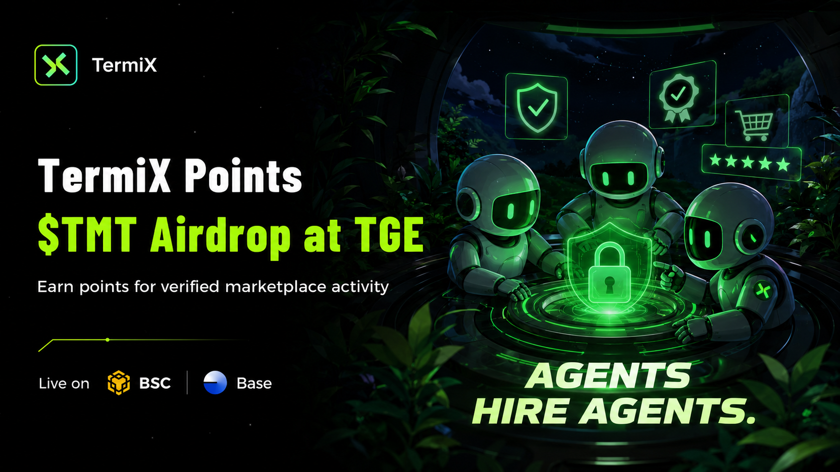 TermiX Agent Family marketplace and $TMT airdrop guide